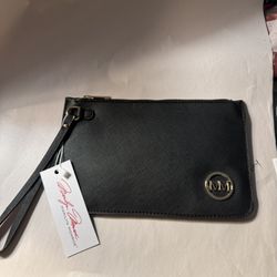 NWT Marilyn Monroe Black Slim Wristlet Clutch Wallet Purse