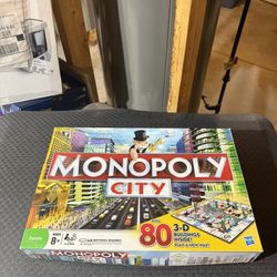 Monopoly City Edition Hasbro Gaming 2009 3D Buildings