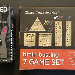 Disturbed Friends Adult Party Game & Brain Busting 7 Game Set