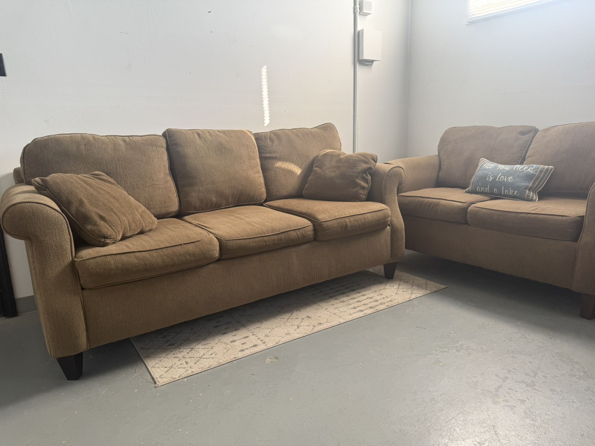 Sofa and Loveseat Set (Delivery Available)