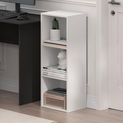 Furinno LUDER Book Shelf, 3-Cube Bookshelf, Bookcase with Open Shelves, 9.3 x 12 x 31.5