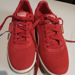 Puma California Red & White 9.5