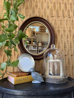 Thomas O’Brien Round Picture Frame Silver Tone Modern Traditional 6 in Round Wall Gallery Portrait  