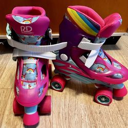 Roller Skates  Adjustable  Size Girls  3-6