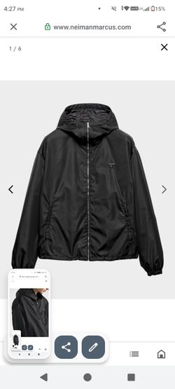 Large  Prada black  renylon jacket