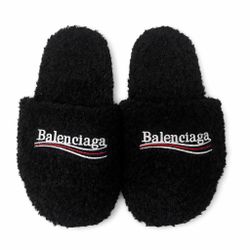 Balenciaga Fur slides 