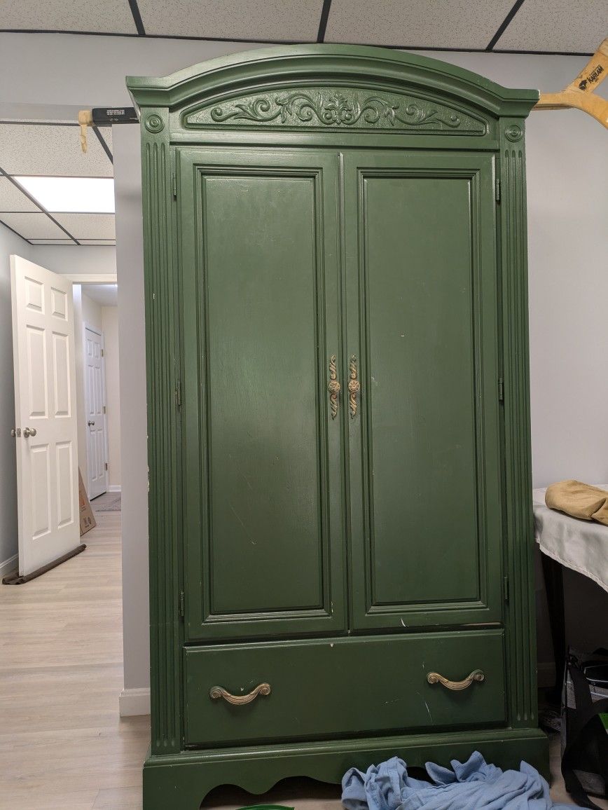 Green French country Wardrobe