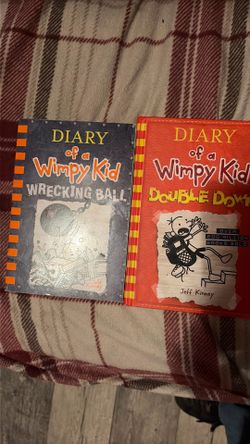 2 diary of a wimpy kid books for sale