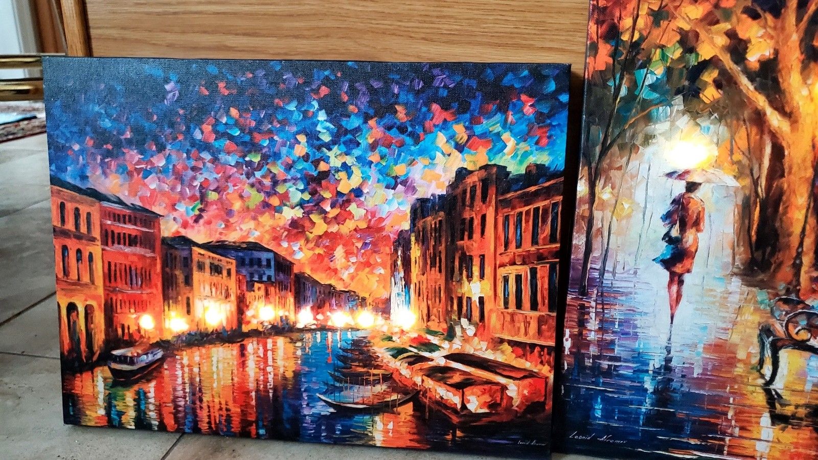 4 Lighted Canvas Pictures