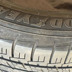 Very Good 245-50-20 all Season radials ..(2 sets) + 1 set of 235-45-19s. All 2/3 tread + (name Brands)