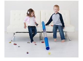 Tot Tube Playset - Toy Car and Ball Tunnel Ramp Race Track