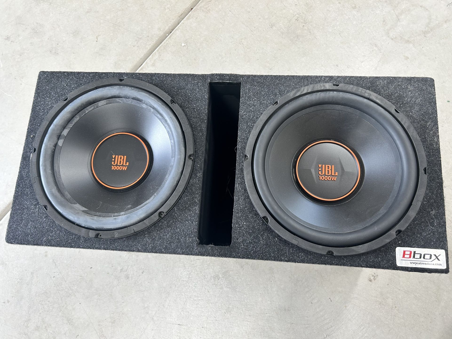 JBL 12-inch Subwoofers & Amplifier