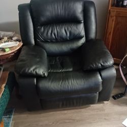 Black Leather Recliner