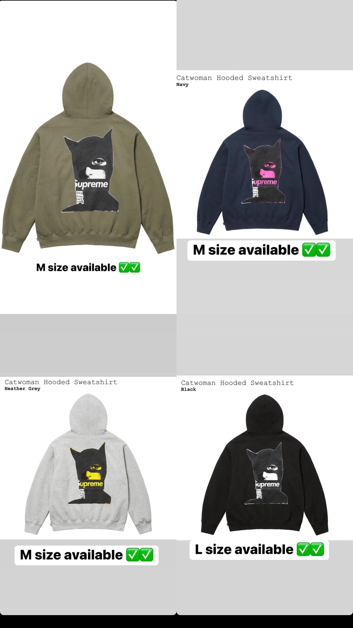 Supreme Catwoman Supreme Hoodie Limited Edition Supreme Catwoman