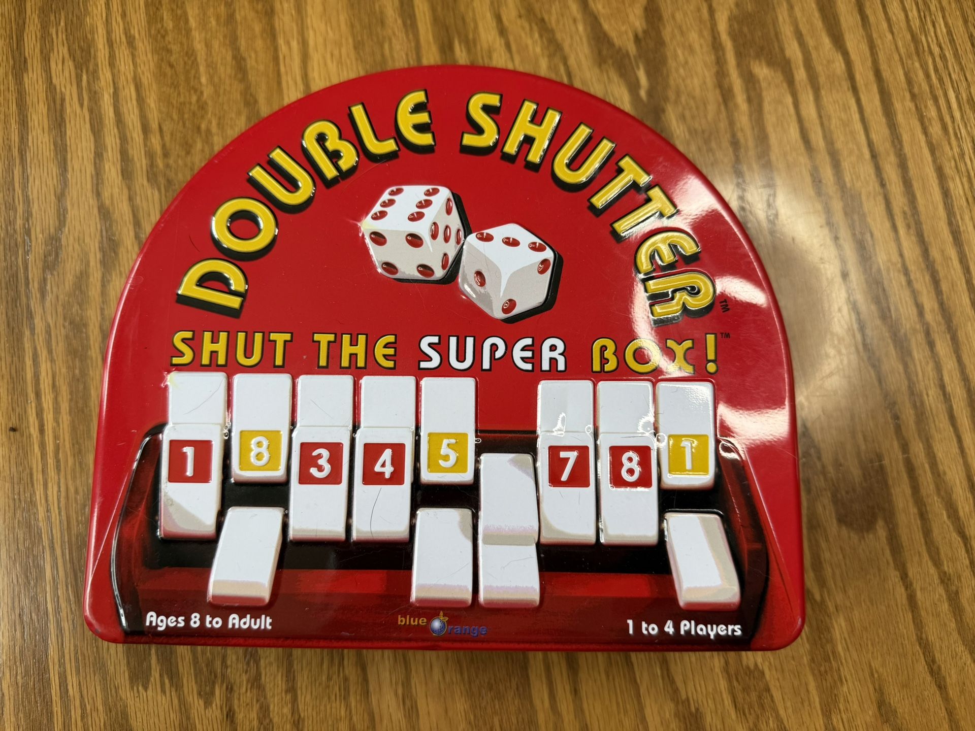 Double Shutter Shut The Box Dice Game