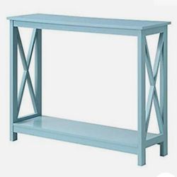🌈🖤 G10#3 Convenience Concepts Oxford Console Table Sea Foam Blue


