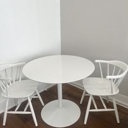 Table White Round Dining 