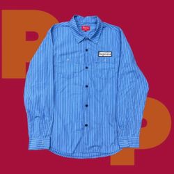 Supreme Striped Work Shirt SS14 (Large)