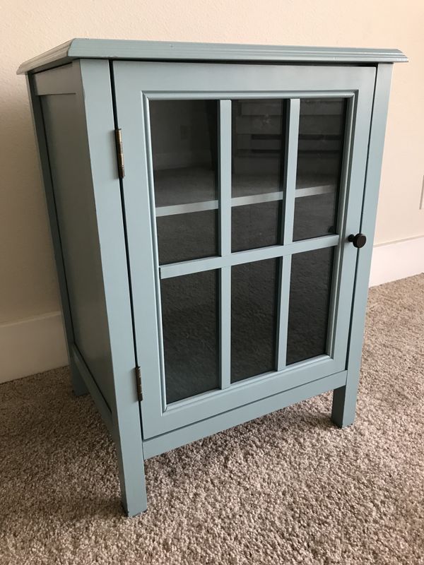 Target Threshold Windham One Glass Door Accent Cabinet In Pewter One Glass Door Accent Cabinet In Pewter