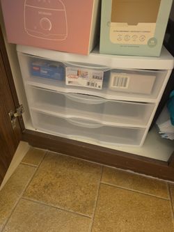 Small plastic shelf