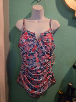 Womens flour, tropical swimsuit size xL