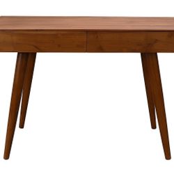 Mid-Century Modern Walnut Console Table with Tapered Legs
