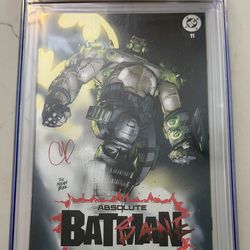 Absolute Batman #11 Ocala Foil Clay Mann Cover - REMARQUE & SIGNED by Artist CGC 9.8