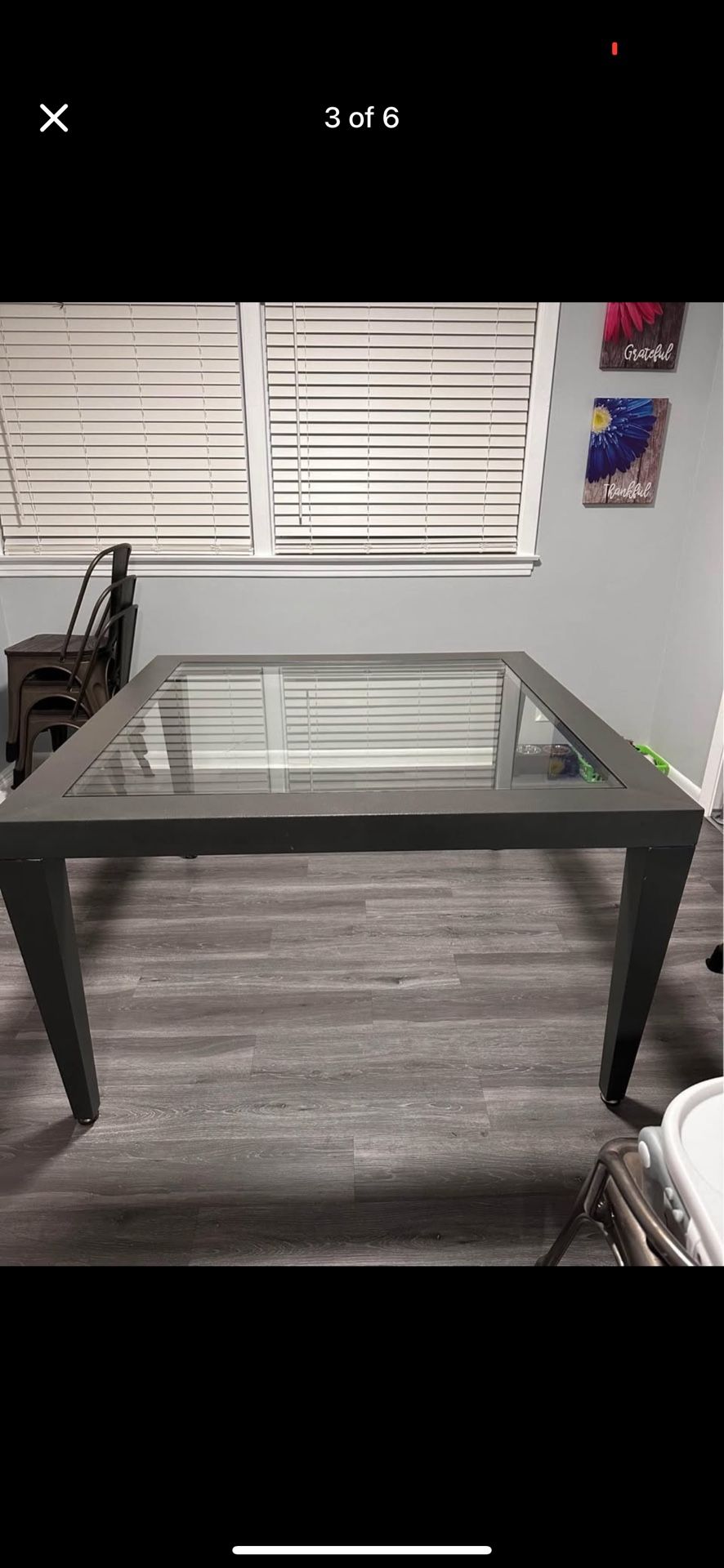 Glass dining Table