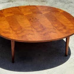beautiful 1960 Drexel Declaration Kipp Stewart designed Mid Century Modern walnut COCKTAIL COFFEE TABLE and Others 