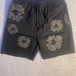 Denim tear shorts (monochrome black/black)