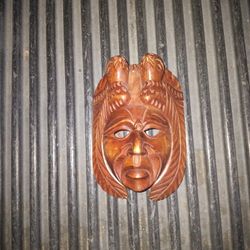 Guatemalan Mayan Hand-Carved Wood Mask