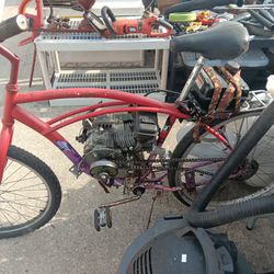 Peddle Bike With A Go Kart Mortor 