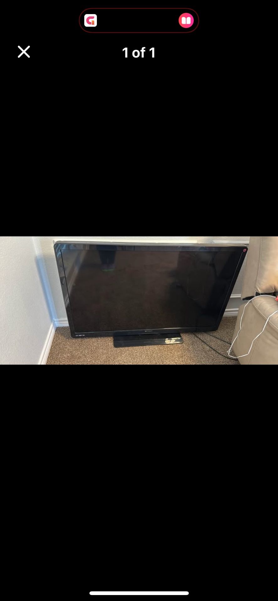 Emerson 50 Inch Led Tv In Great Condition Not smart 