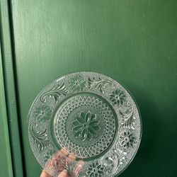 Vintage Tiara Indiana Plates Small/Large