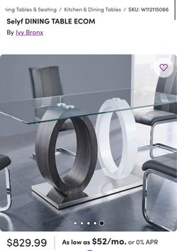 Dining table set