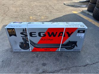 Segway DLX 2 Plus Electric Scooter, 15.5 mph Max Speed, 15.5 Mile Range, Teens and Adults, Black, UL Certified