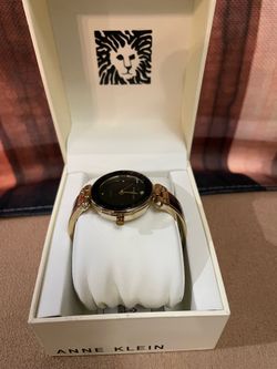 Anne Klein Diamond Accent Bangle Watch