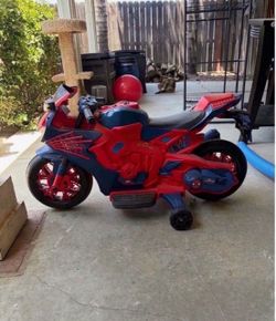 Spider-Man Kids Electric Ride-On Motorcycle