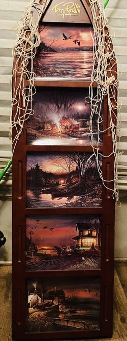 Terry Redlin Canoe Art Piece 