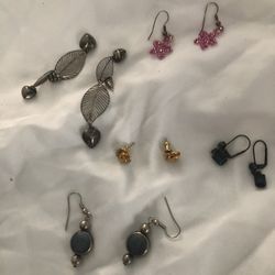 Earings X5 And Little Person Bracelet Ballet Charms 
