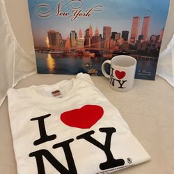 I Love NY Tee-shirt XL & Twin Towers 9/11 Commemorative Placemat
