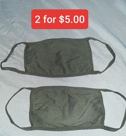 2 for $5 face mask (100% Cotton, 3 layer, reusable )