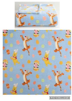 Easter Winnie The Pooh XL Throw Blanket