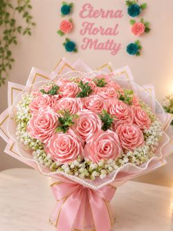 Hermoso ramo de rosas eternas