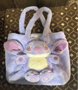 Purple Stitch tote bag
