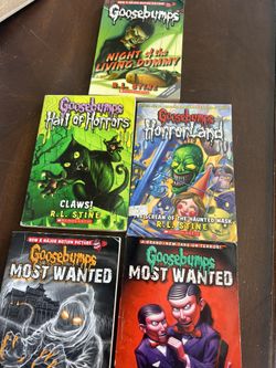 Five Books Of Goosebumps Series By R.L. Stine Most Wanted Horrorland Hall Of Horrors