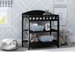 Black changing table