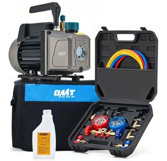 OMT 4 CFM Single Stage Vacuum Pump