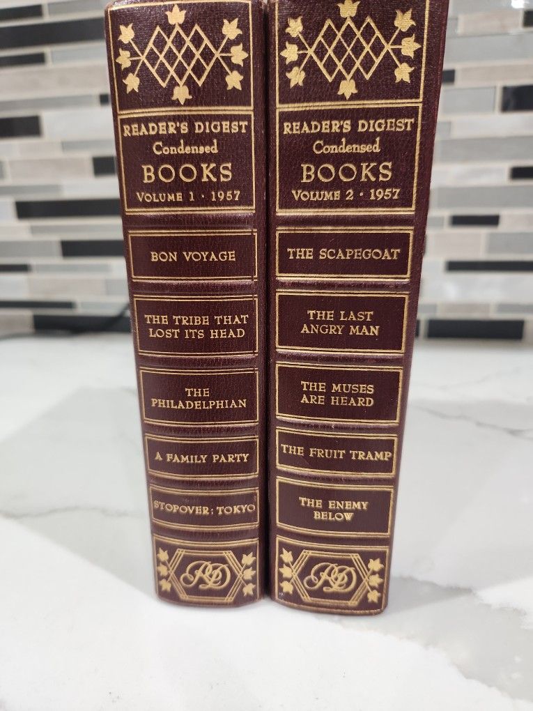 Readers Digest Condensed Books Volume 1 And 2 Year 1957