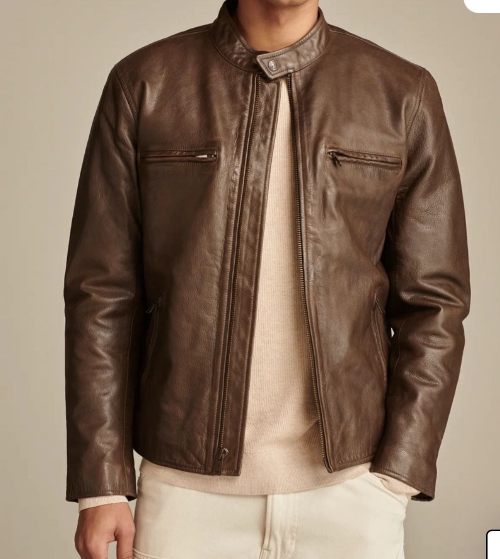Lucky Brand Bonneville leather Jacket, M